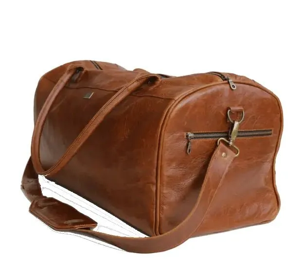 Tan Leather Goods - Jackson Leather Duffel Bag | Pecan