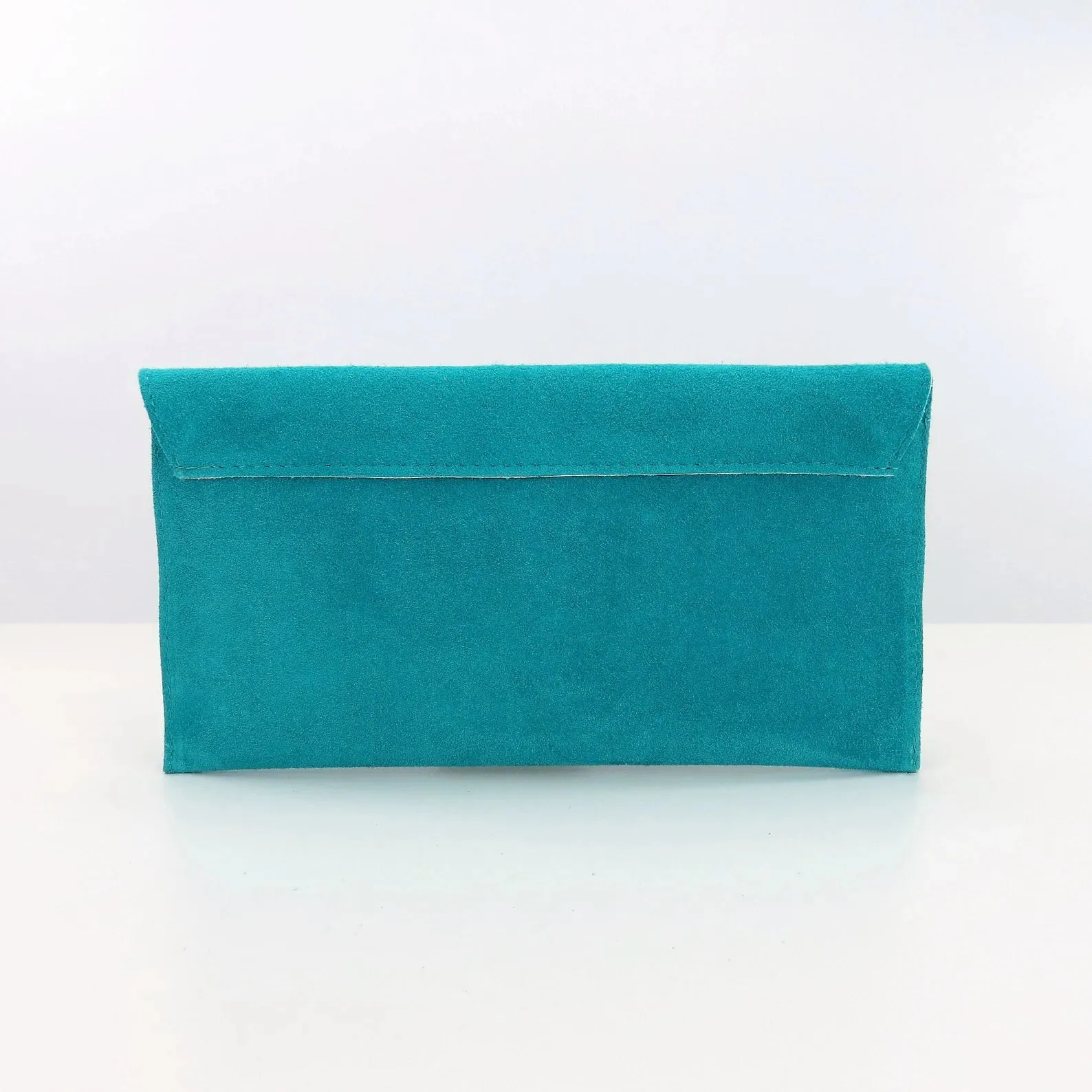 Turquoise Envelope Clutch Bag