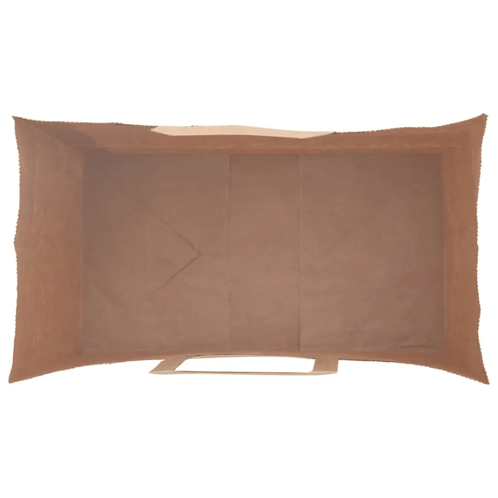 vidaXL Paper Bags 250 pcs with Handles Black 15x8x21 cm