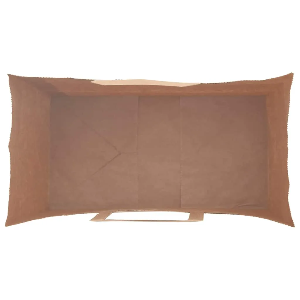 vidaXL Paper Bags 250 pcs with Handles Black 21x11x36 cm