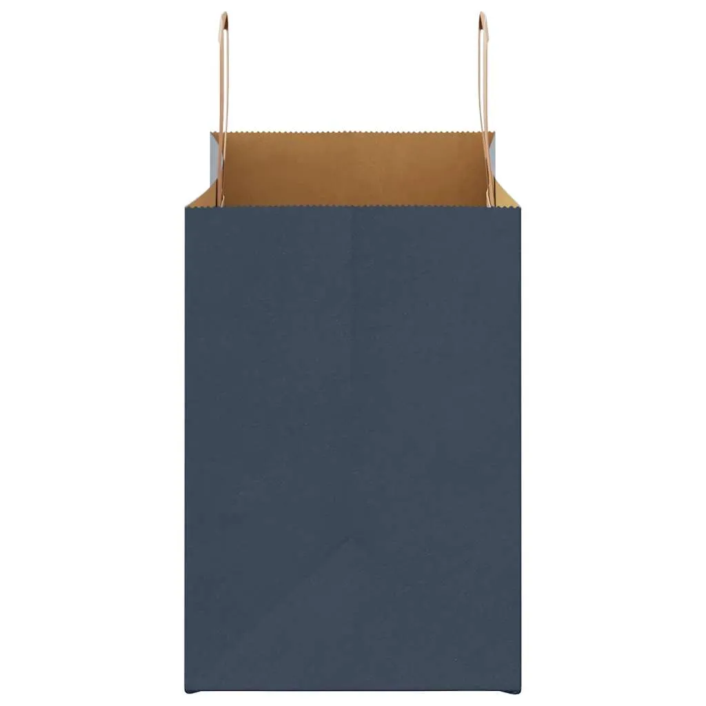 vidaXL Paper Bags 250 pcs with Handles Blue 32x17x25 cm