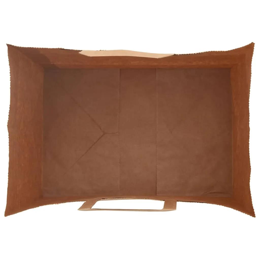 vidaXL Paper Bags 250 pcs with Handles Red 32x22x24 cm