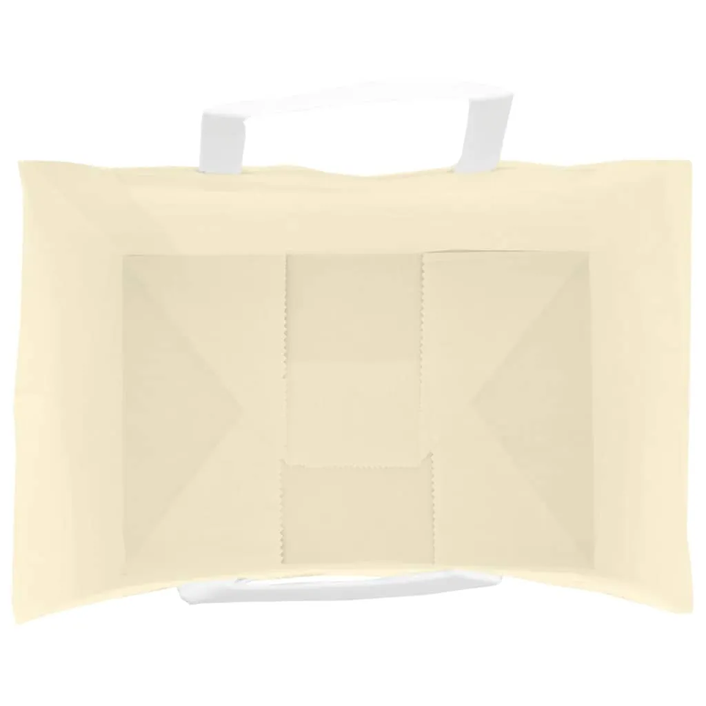 vidaXL Paper Bags 250 pcs with Handles Yellow 32x22x24 cm