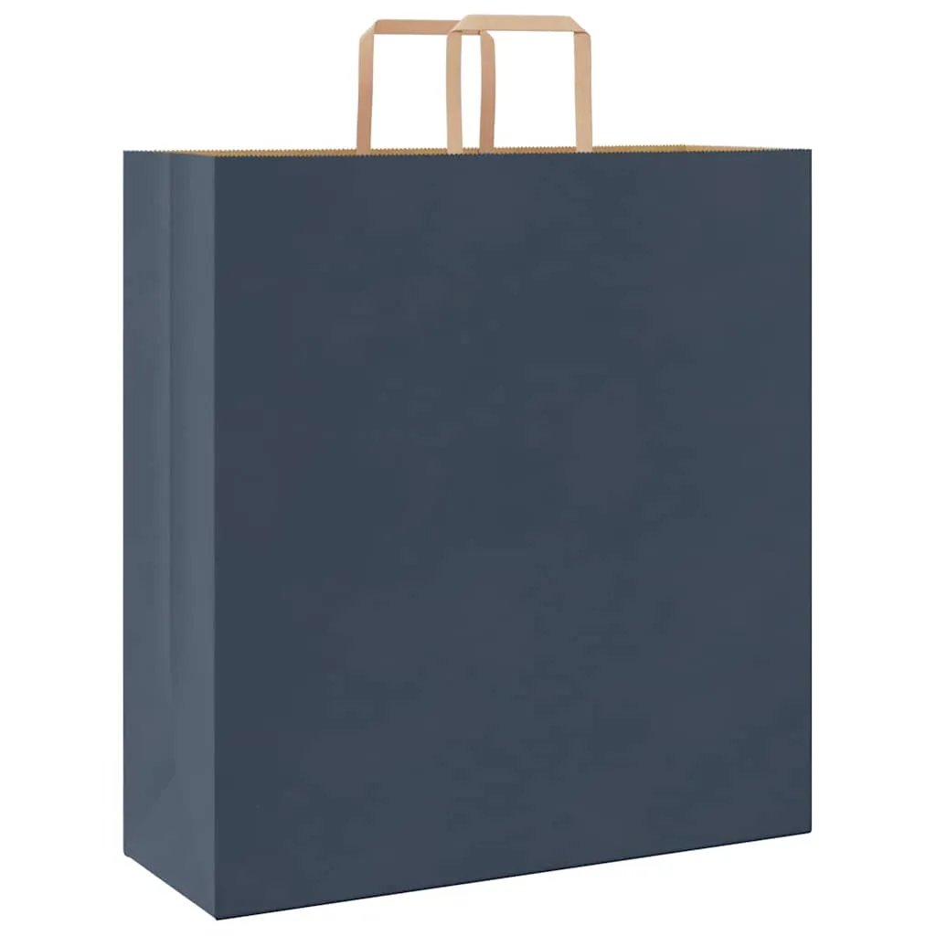 vidaXL Paper Bags 50 pcs with Handles Blue 45x17x48 cm