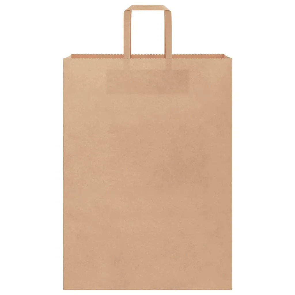 vidaXL Paper Bags 50 pcs with Handles Brown 32x17x44 cm