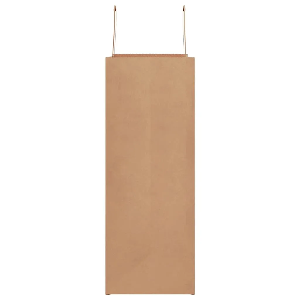 vidaXL Paper Bags 50 pcs with Handles Brown 32x17x44 cm