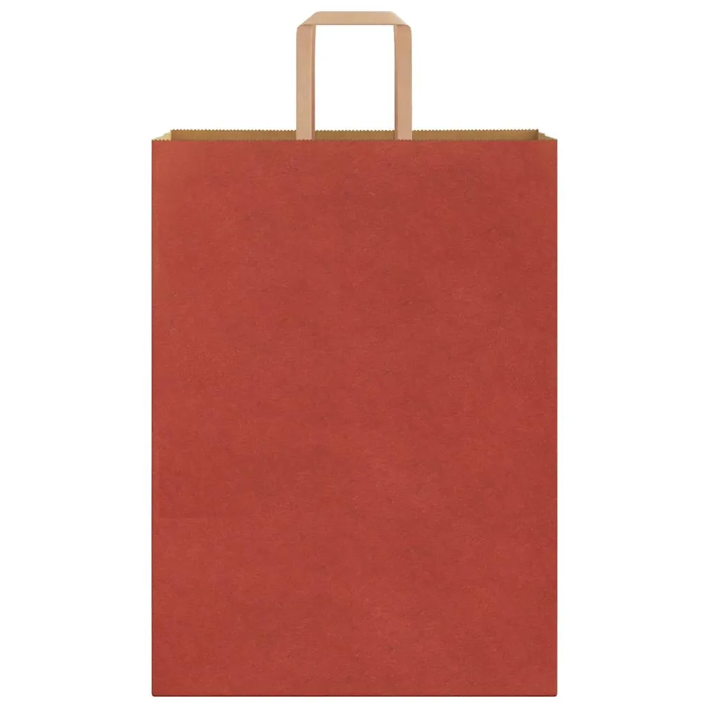 vidaXL Paper Bags 50 pcs with Handles Red 32x17x44 cm