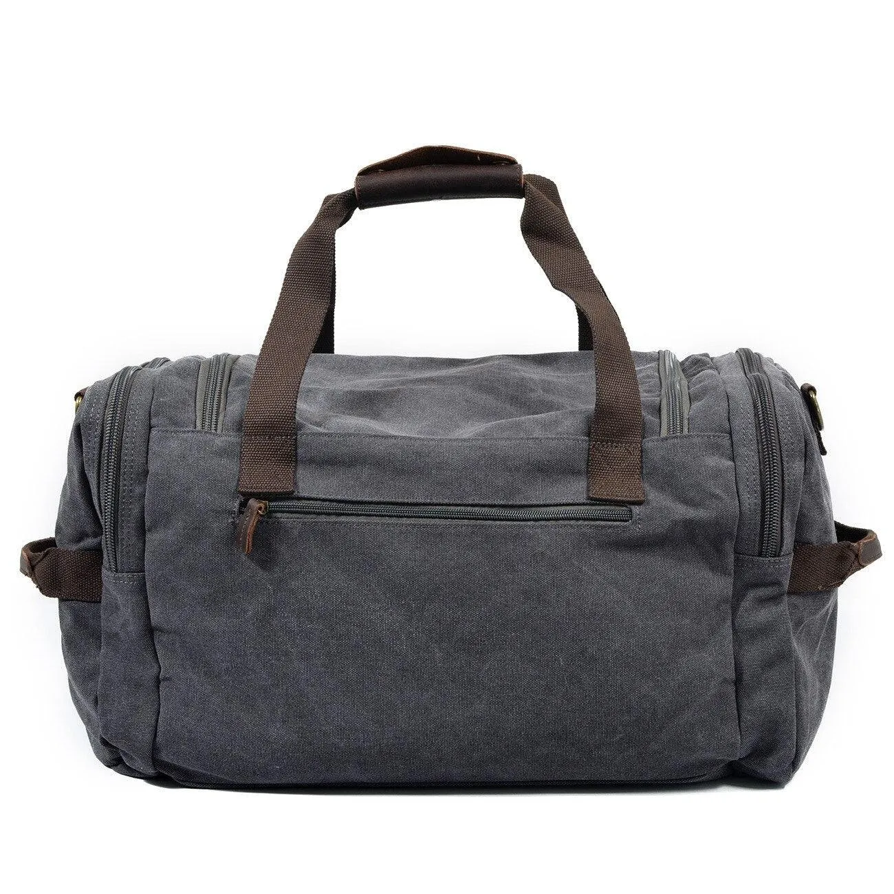 Weekender Outdoor Canvas And Leather Travel Duffel Bag