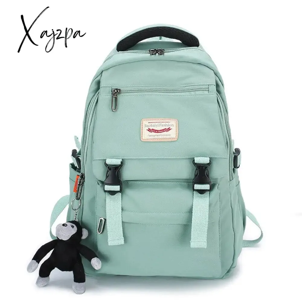 Xajzpa - fashion preppy style women cute backpack school bag backpacks for teengers gilrs large capacity travel kawaii bag pack Sac A dos