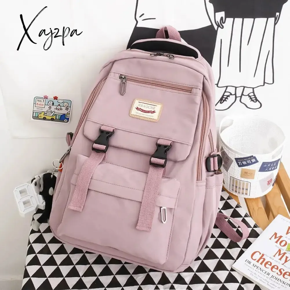 Xajzpa - fashion preppy style women cute backpack school bag backpacks for teengers gilrs large capacity travel kawaii bag pack Sac A dos