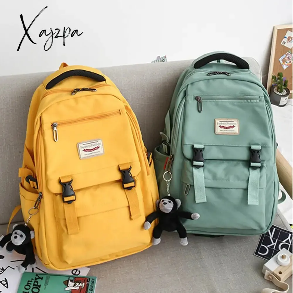 Xajzpa - fashion preppy style women cute backpack school bag backpacks for teengers gilrs large capacity travel kawaii bag pack Sac A dos