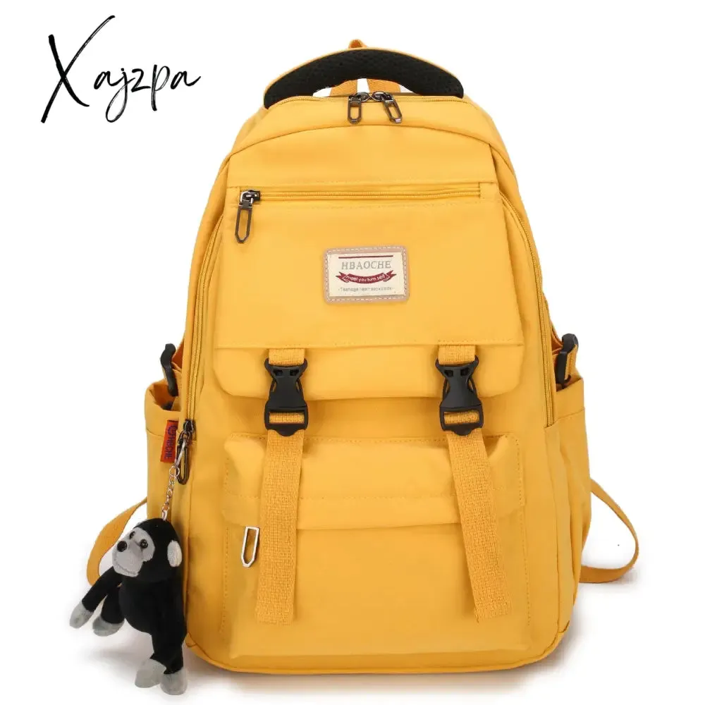 Xajzpa - fashion preppy style women cute backpack school bag backpacks for teengers gilrs large capacity travel kawaii bag pack Sac A dos