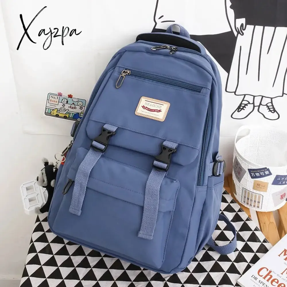 Xajzpa - fashion preppy style women cute backpack school bag backpacks for teengers gilrs large capacity travel kawaii bag pack Sac A dos