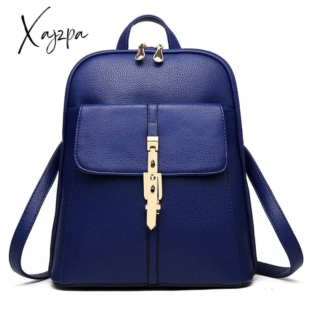 Xajzpa Fashion Versatile Zipper Bag Women Large Capacity Cute Girls Single Shoulder Strap Or Double Strap Backpack