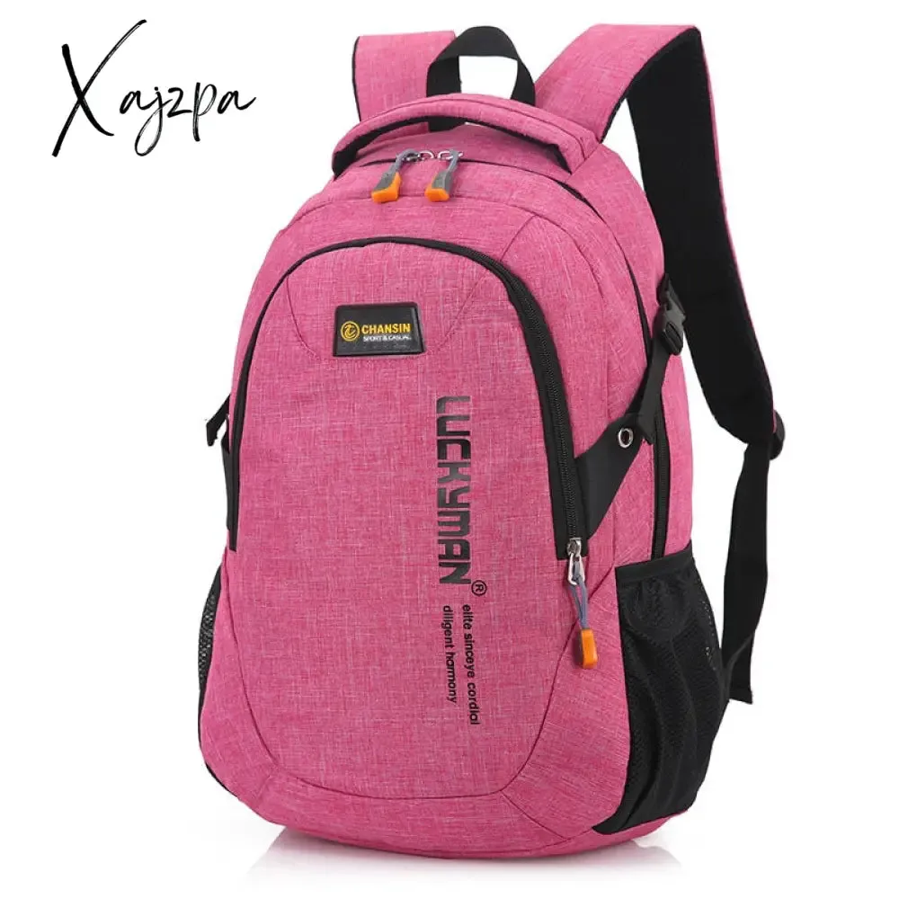 Xajzpa - New Fashion Men's Backpack Bag Male Polyester Laptop Backpack Computer Bags high school student college students bag male