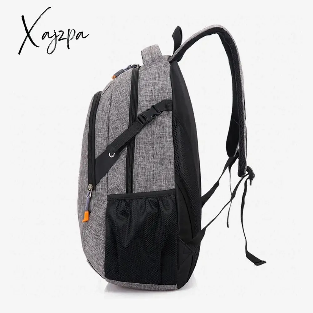 Xajzpa - New Fashion Men's Backpack Bag Male Polyester Laptop Backpack Computer Bags high school student college students bag male