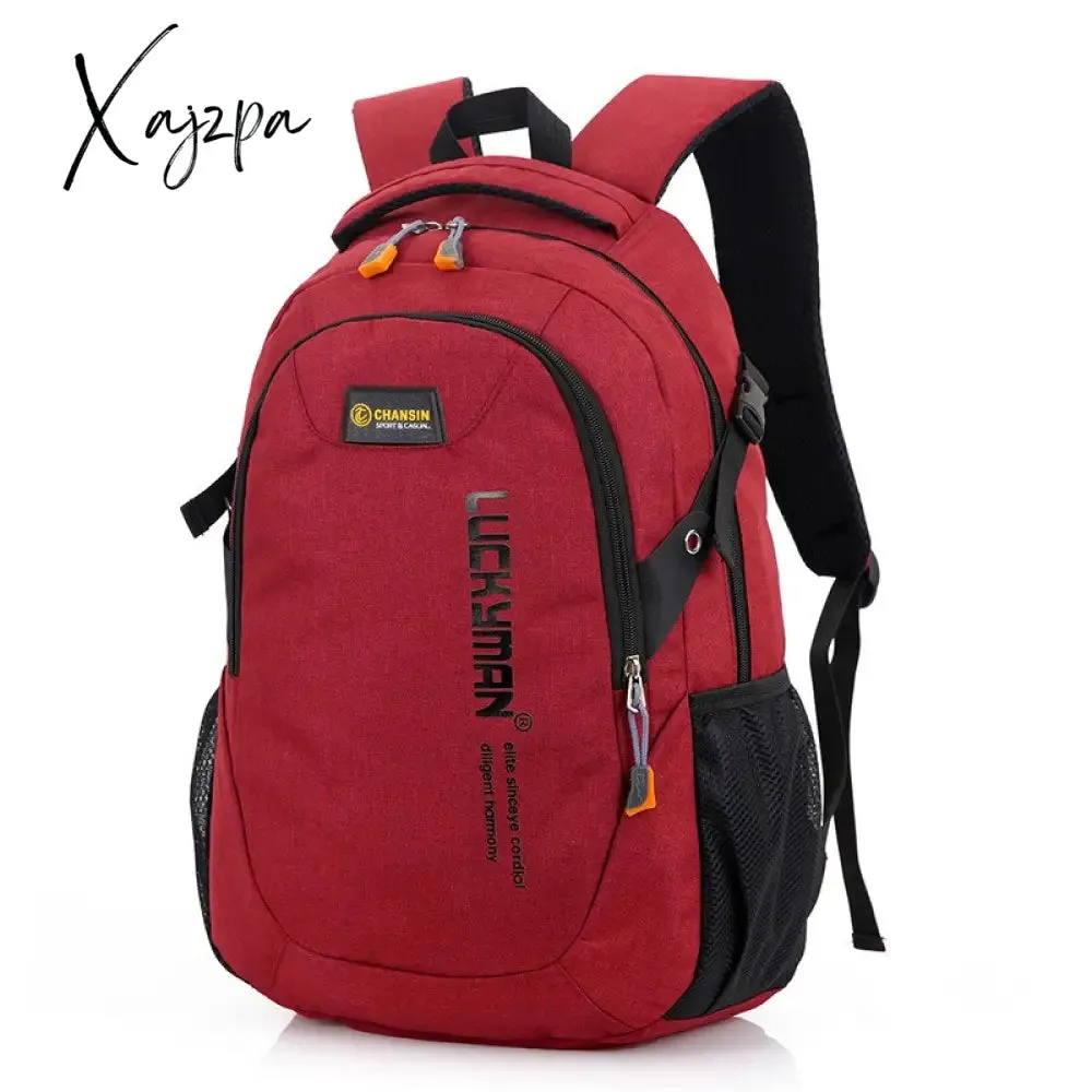 Xajzpa - New Fashion Men's Backpack Bag Male Polyester Laptop Backpack Computer Bags high school student college students bag male