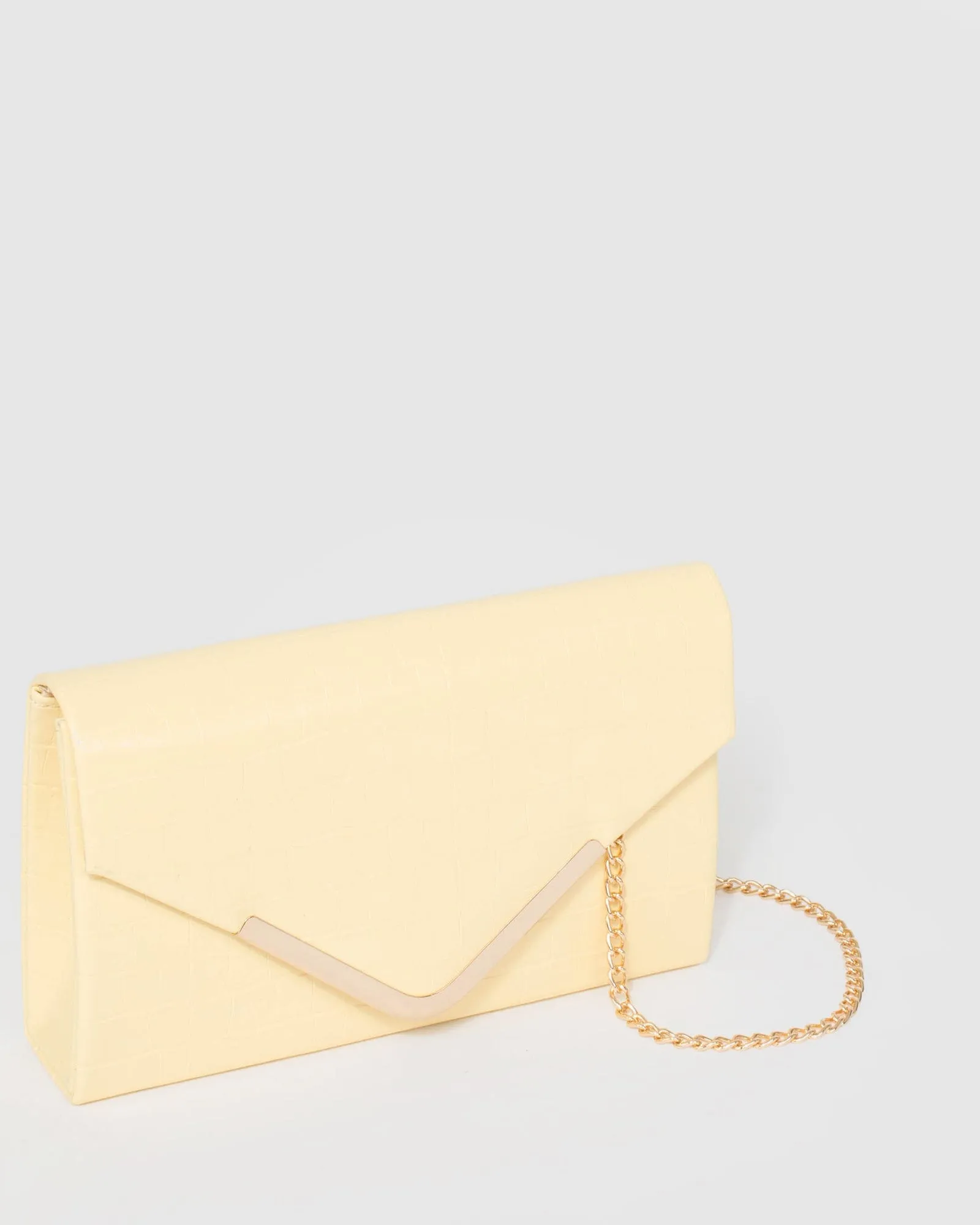 Yellow Lila Envelope Clutch Bag