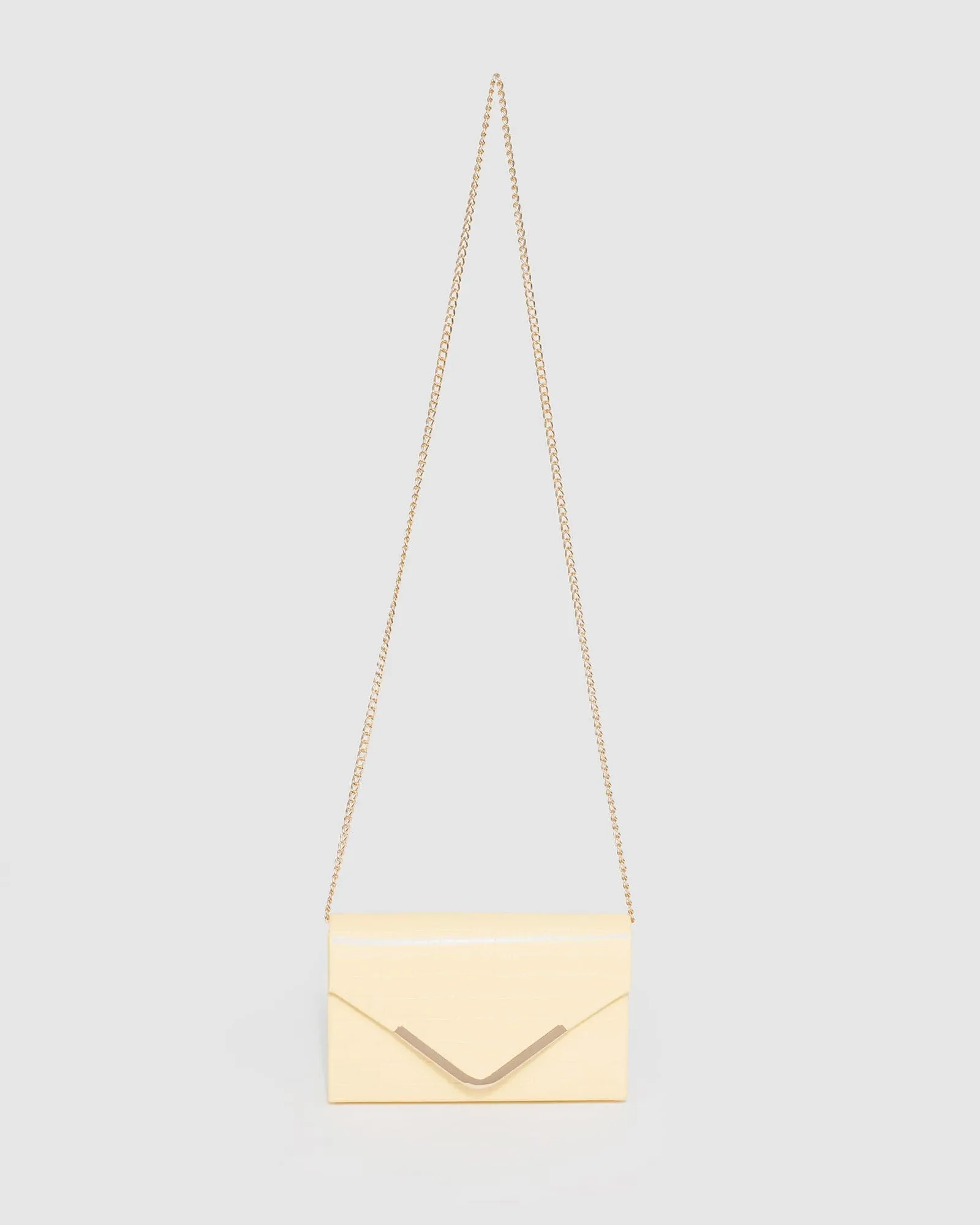 Yellow Lila Envelope Clutch Bag