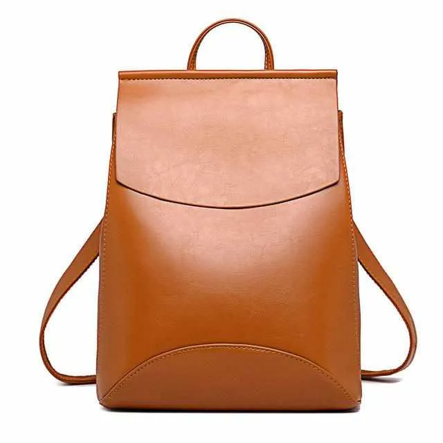 Youth Leather Fashion Women Backpack