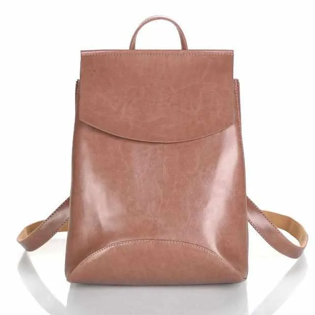 Youth Leather Fashion Women Backpack