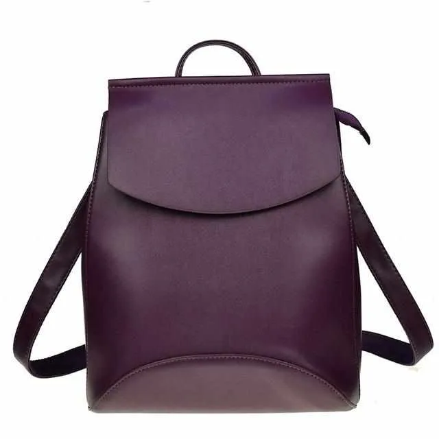 Youth Leather Fashion Women Backpack