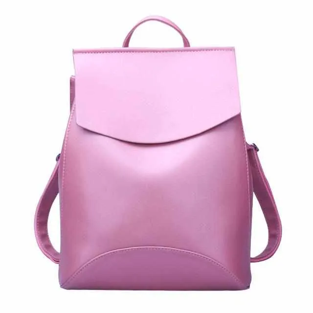 Youth Leather Fashion Women Backpack