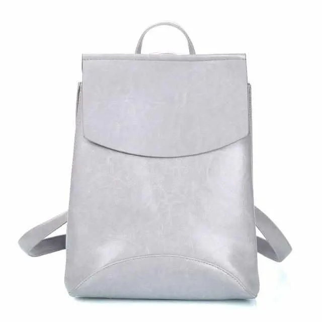 Youth Leather Fashion Women Backpack